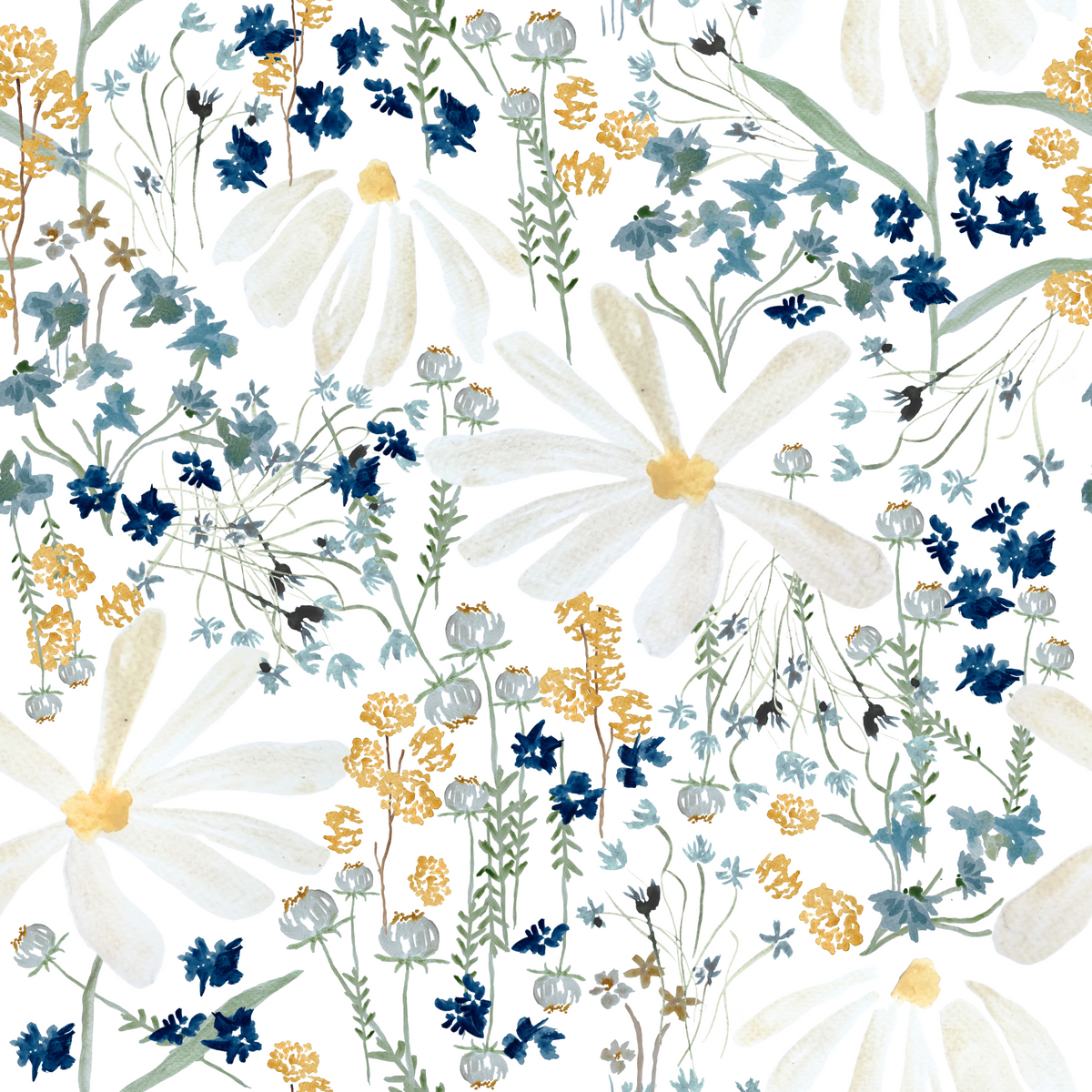 Nottingham Daisies Wallpaper⁠ in your room — zoomed