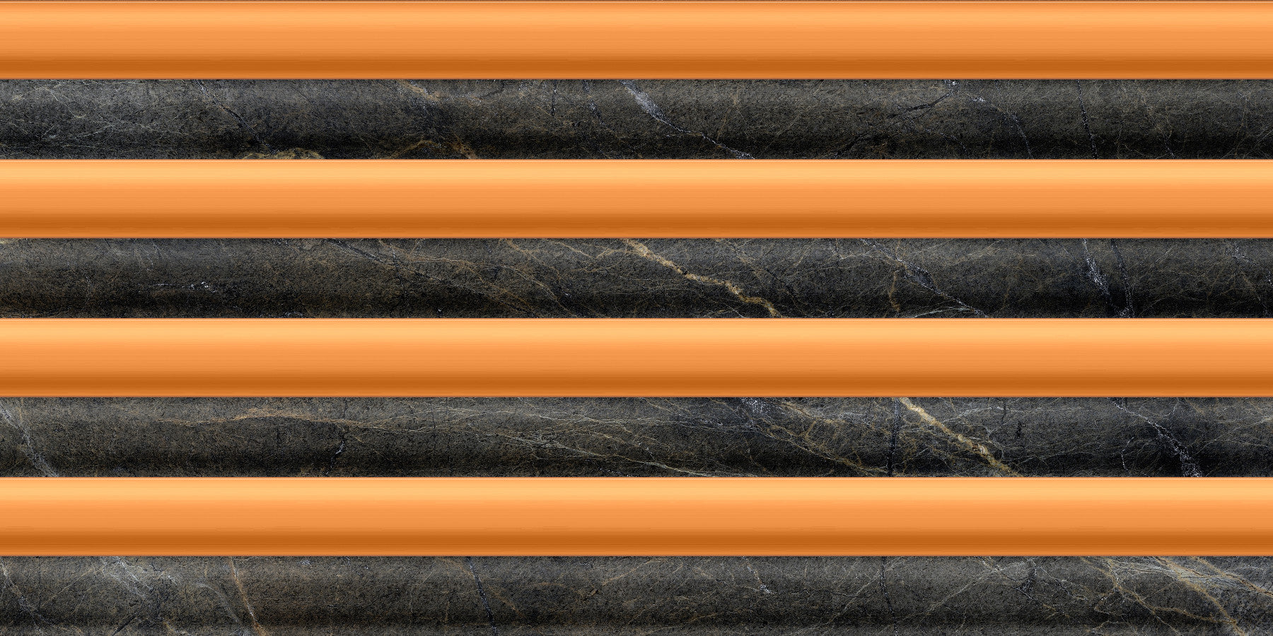Charcoal Marble Copper Stripe Wallpaper Wallpaper⁠