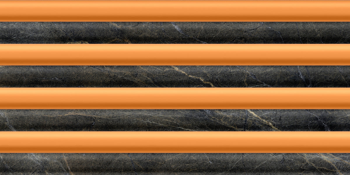 Charcoal Marble Copper Stripe Wallpaper Wallpaper⁠ in your room