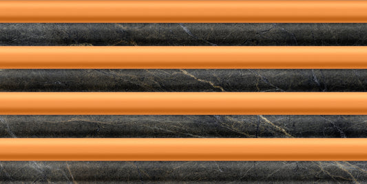 Charcoal Marble Copper Stripe Wallpaper Wallpaper⁠