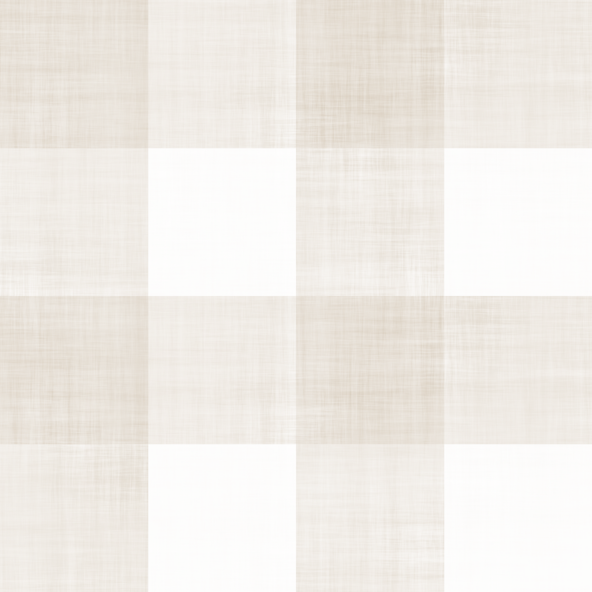 Beige Gingham Plaid Linen Look Texture Wallpaper⁠ in your room