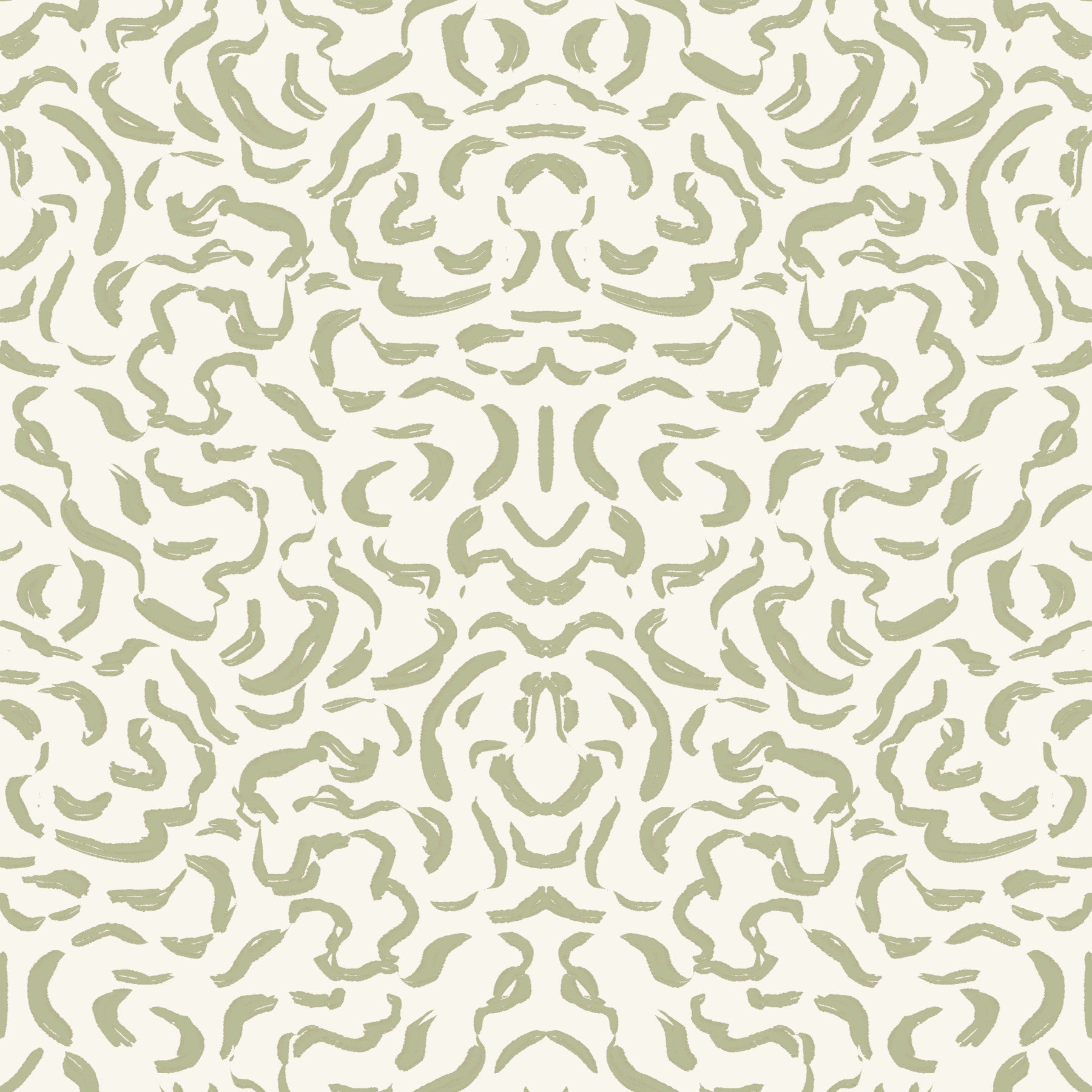 Minimalist Sage Brushstroke Lines Wallpaper⁠