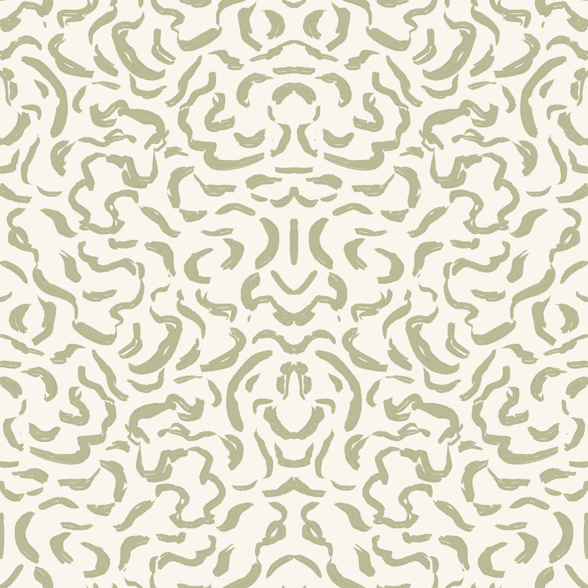 Minimalist Sage Brushstroke Lines Wallpaper⁠ in your room