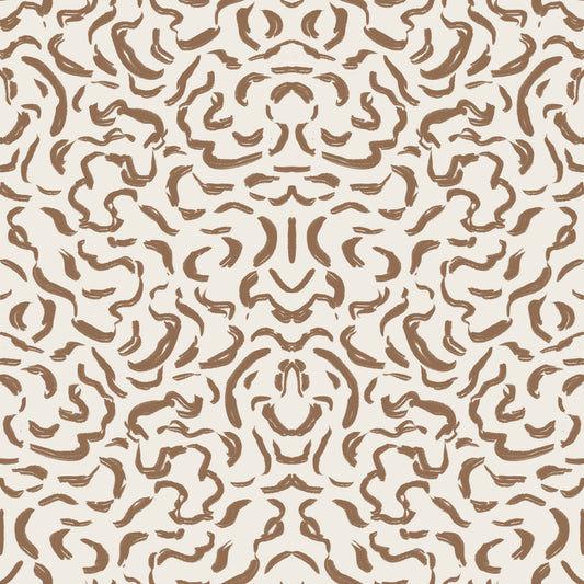 Abstract Umber Swirls Wallpaper⁠