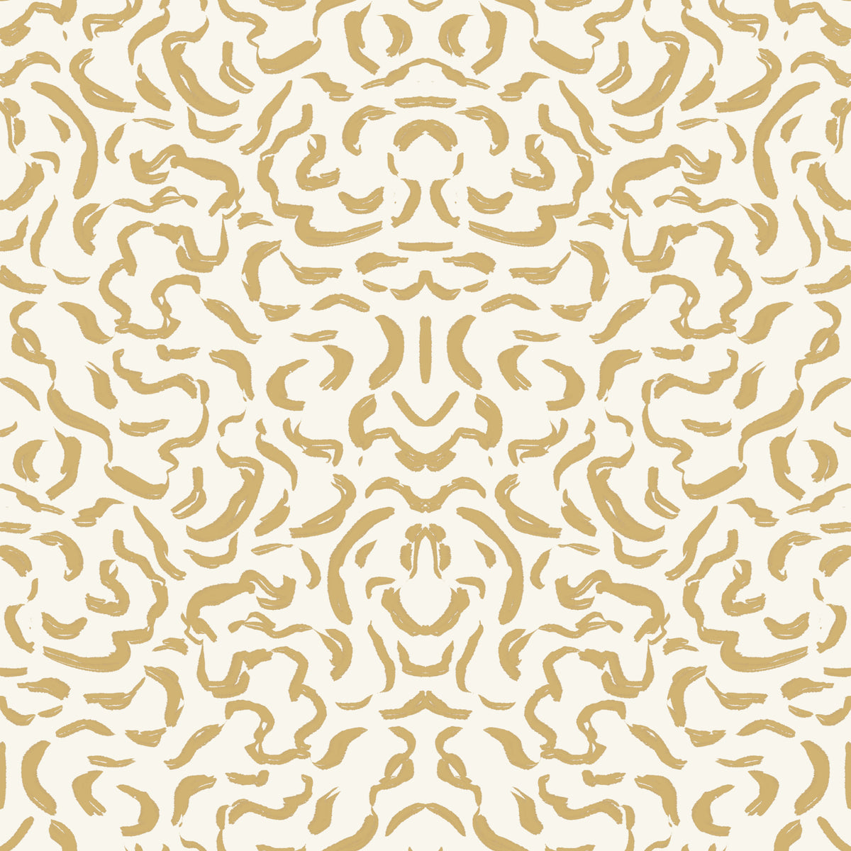 Golden Organic Brushstrokes Wallpaper⁠ in your room