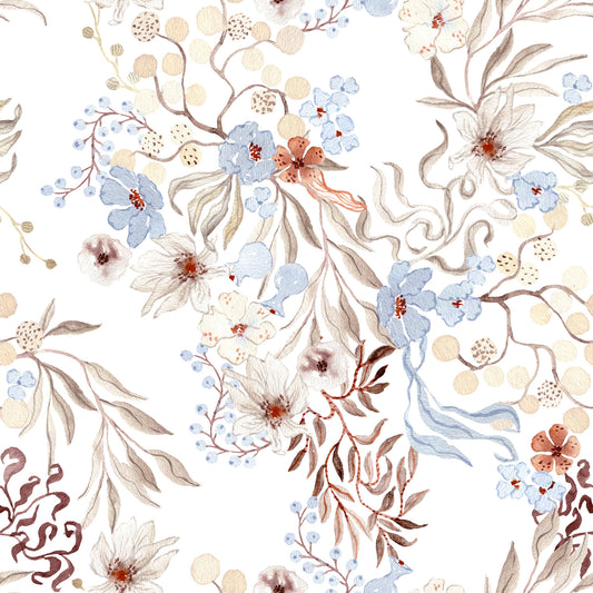 Ethereal Botanical Field Wallpaper⁠