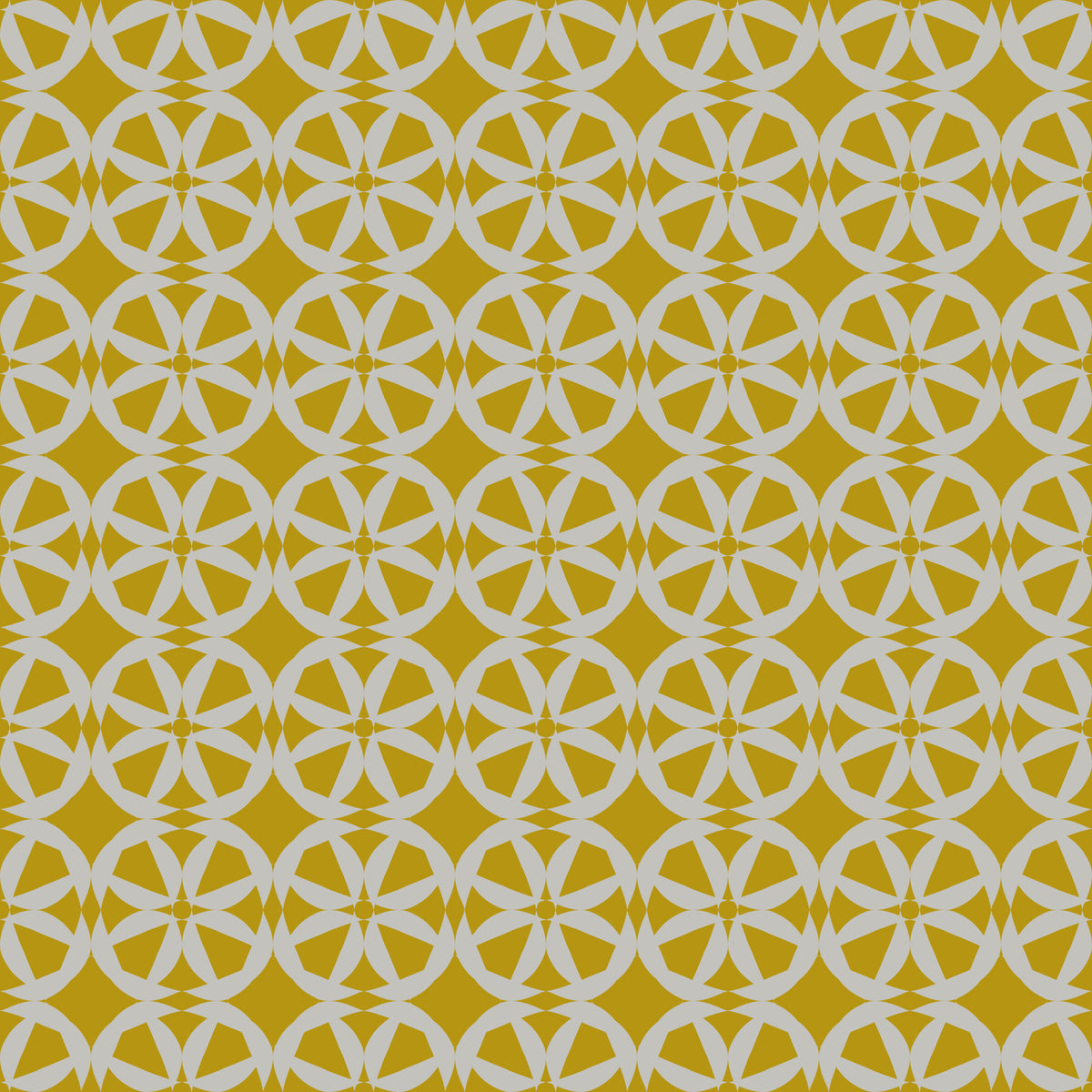 Abstract Mustard Circular Mosaic Wallpaper⁠ in your room