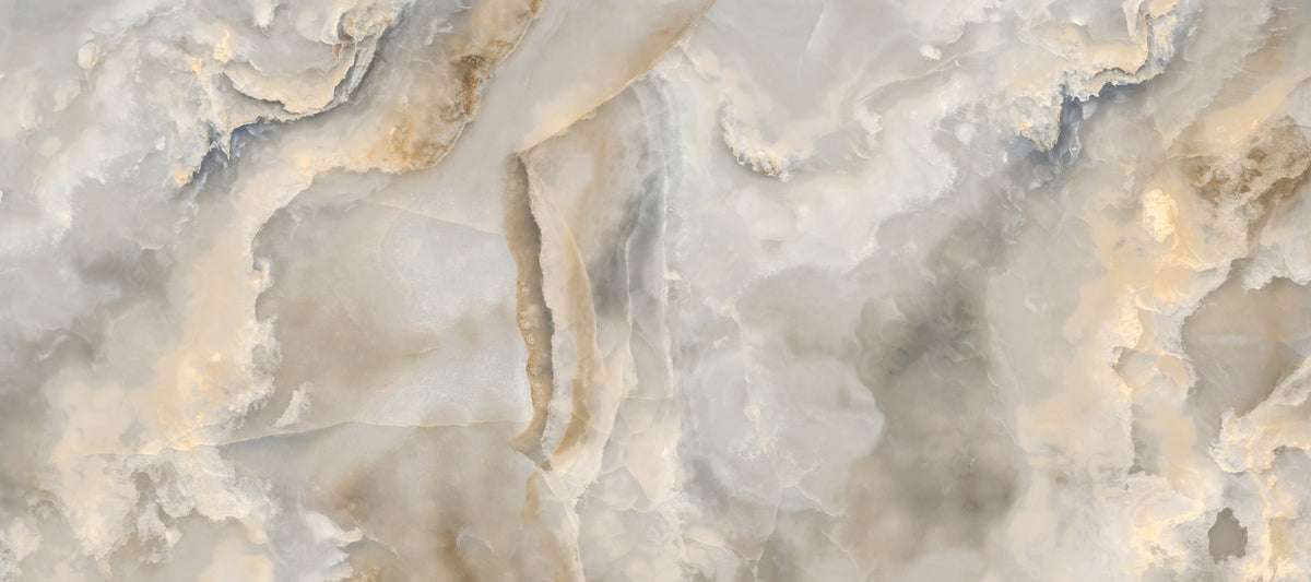 Natural Cream Onyx Stone Texture Wall Mural in your room