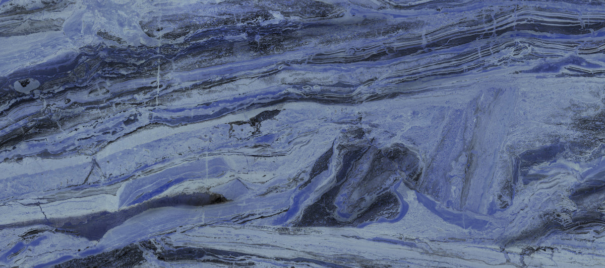 Midnight Stratum Marble Wall Mural in your room — zoomed