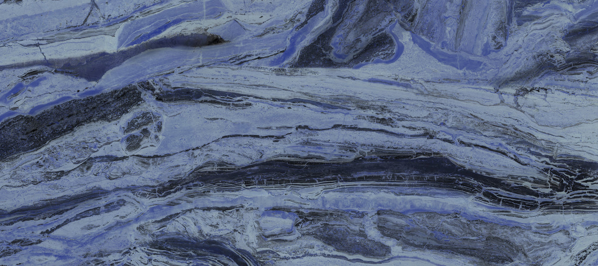 Abstract Swirls in Indigo and Slate Wall Mural in your room