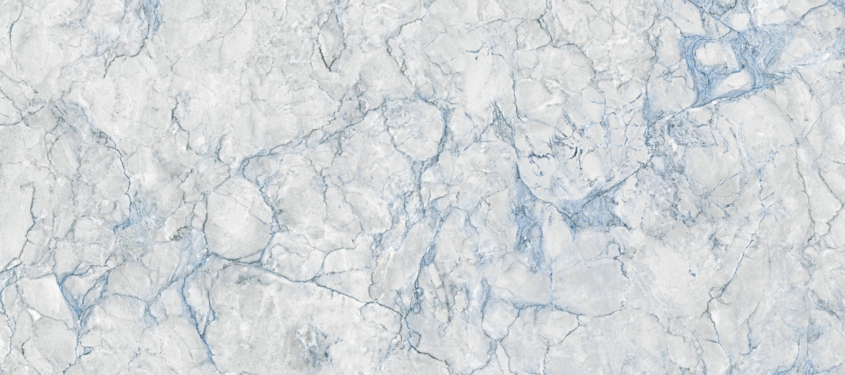 Cool Blue Marble Vein Texture Wall Mural in your room