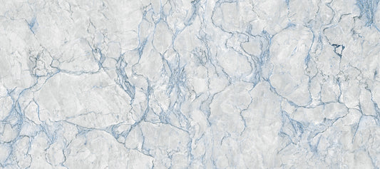 Cool Blue Marble Veining Wall Mural