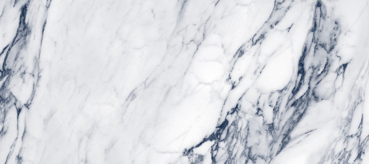 Classic Blue and White Marble Veining Wall Mural in your room — zoomed
