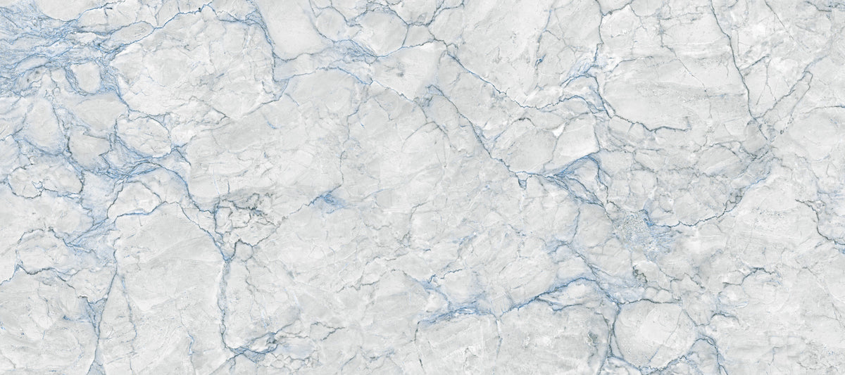 Cool Blue Marble Vein Wall Mural in your room