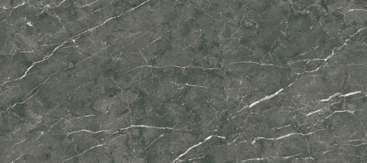 Charcoal Veined Stone Texture Wall Mural in your room — zoomed