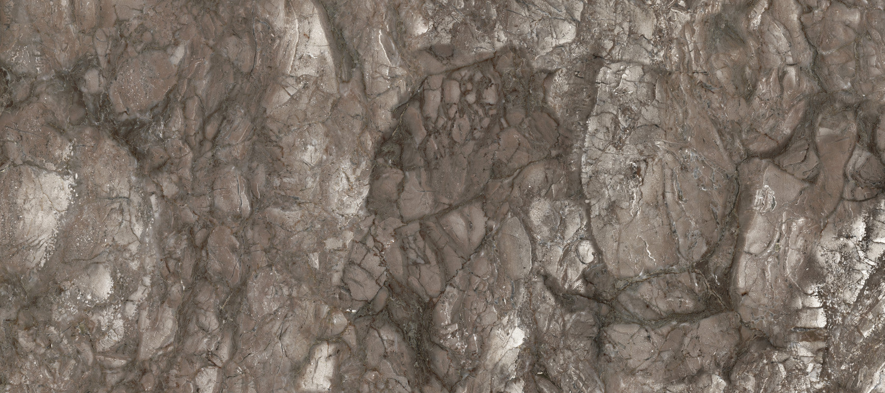 Polished Earthy Brown Stone Texture Wall Mural