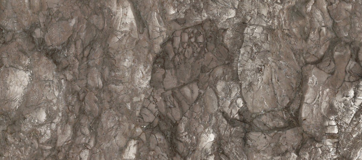 Polished Earthy Brown Stone Texture Wall Mural in your room — zoomed