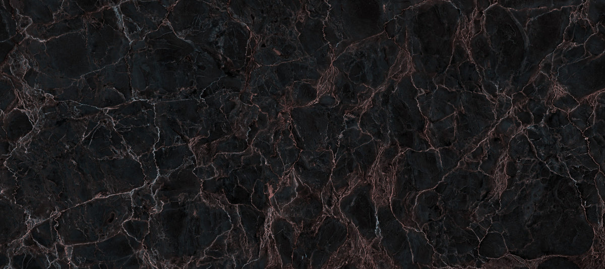 Midnight Copper Vein Marble Wall Mural in your room
