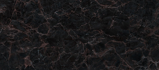 Midnight Obsidian Marble Veins Wall Mural