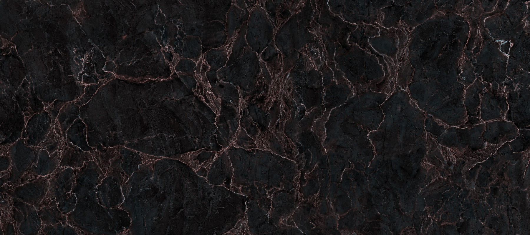 Midnight Copper Vein Marble Wall Mural