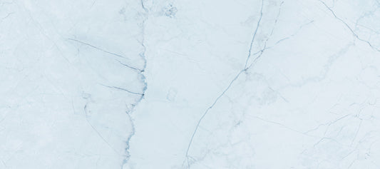 Serene Ice Blue Marble Slab Wall Mural
