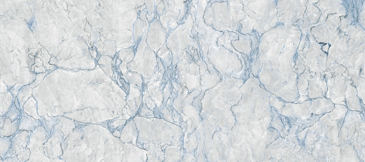 Ethereal Blue Veined Marble Texture Wall Mural in your room