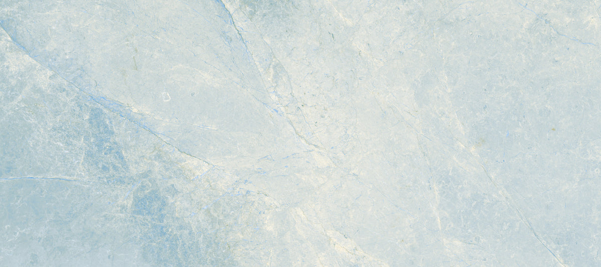 Cool Azure Marble Slab Texture Wall Mural in your room — zoomed