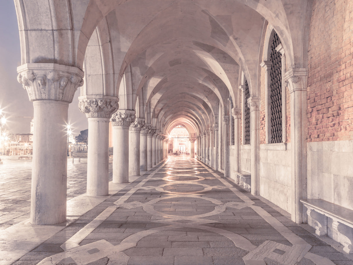 Stonework Corridor Perspective Wall Mural in your room