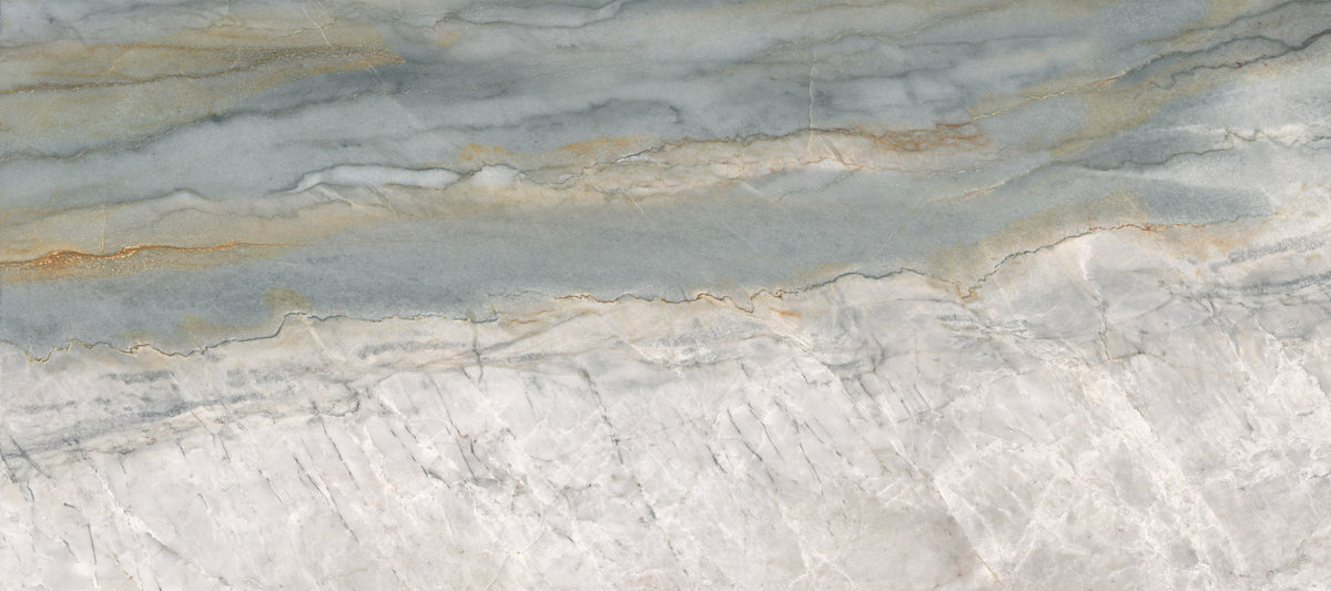 Serene Grey Marble Flow Wall Mural in your room