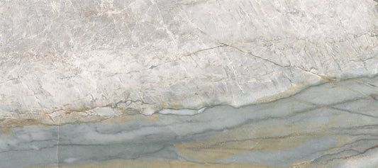 Serene Grey Veined Stone Wall Mural