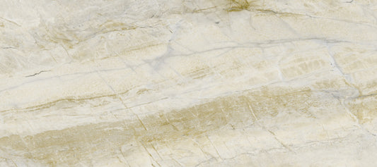 Cream and Ochre Marble Veins Wall Mural