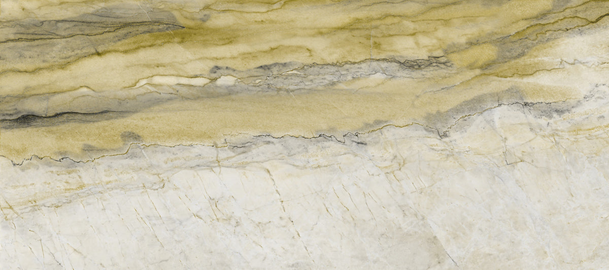 Golden Veined Ochre Marble Texture Wall Mural in your room — zoomed