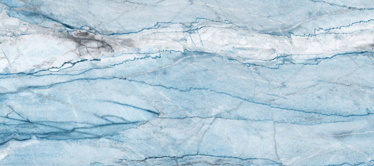 Ethereal Azure Veined Stone Wall Mural in your room — zoomed