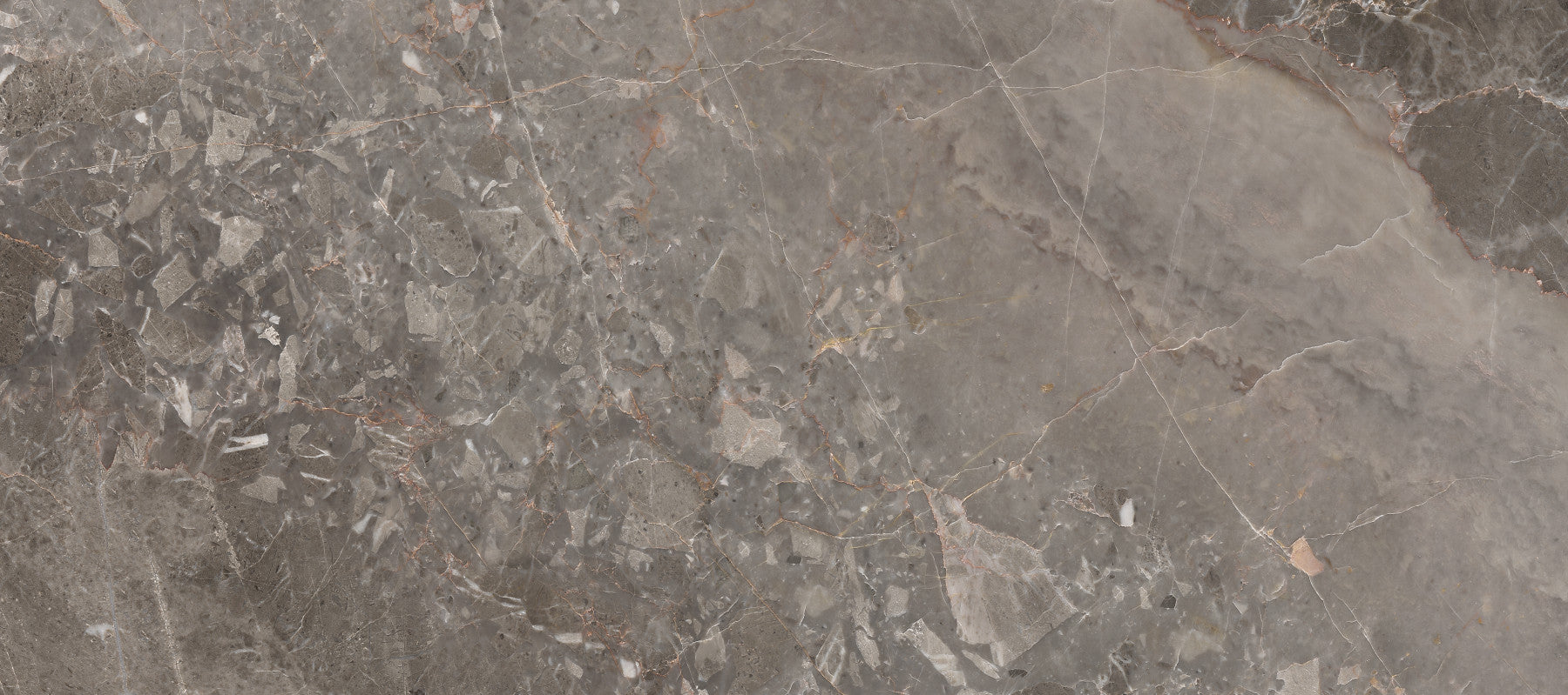 Smoky Grey Marble Texture Wall Mural