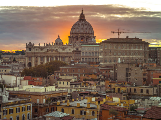 St. Peter's Basilica Golden Hour Wall Mural