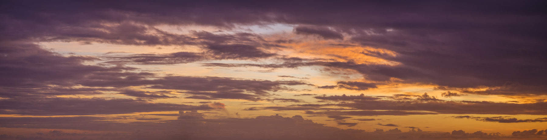 Fiery Sunset Horizon Wall Mural