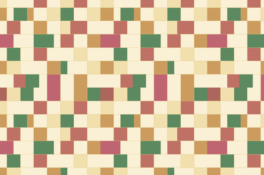 Abstract Block Mosaic Wallpaper⁠
