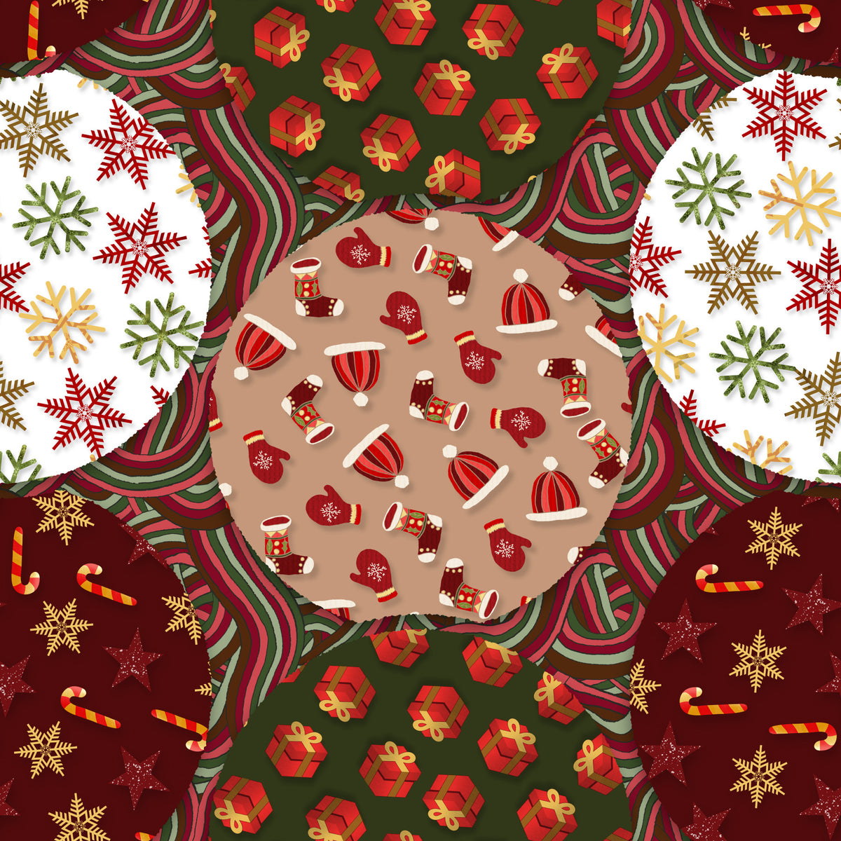 Winter Solstice Medallions Wallpaper⁠ in your room
