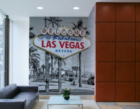 Bold Las Vegas Sign peel and stick wall mural

