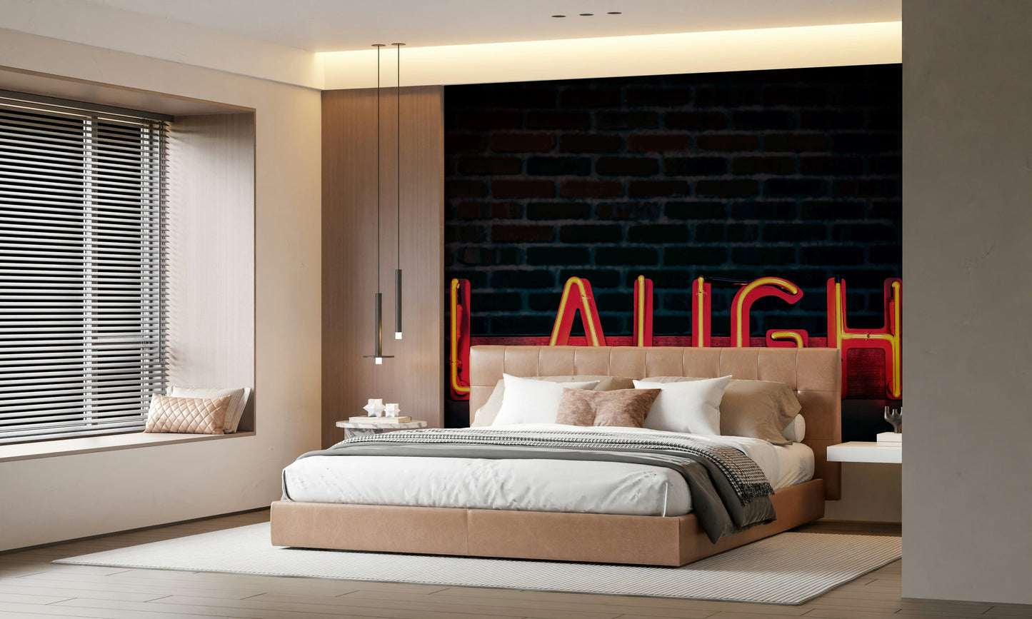 Laugh Neon Glow Wall Mural -2226251