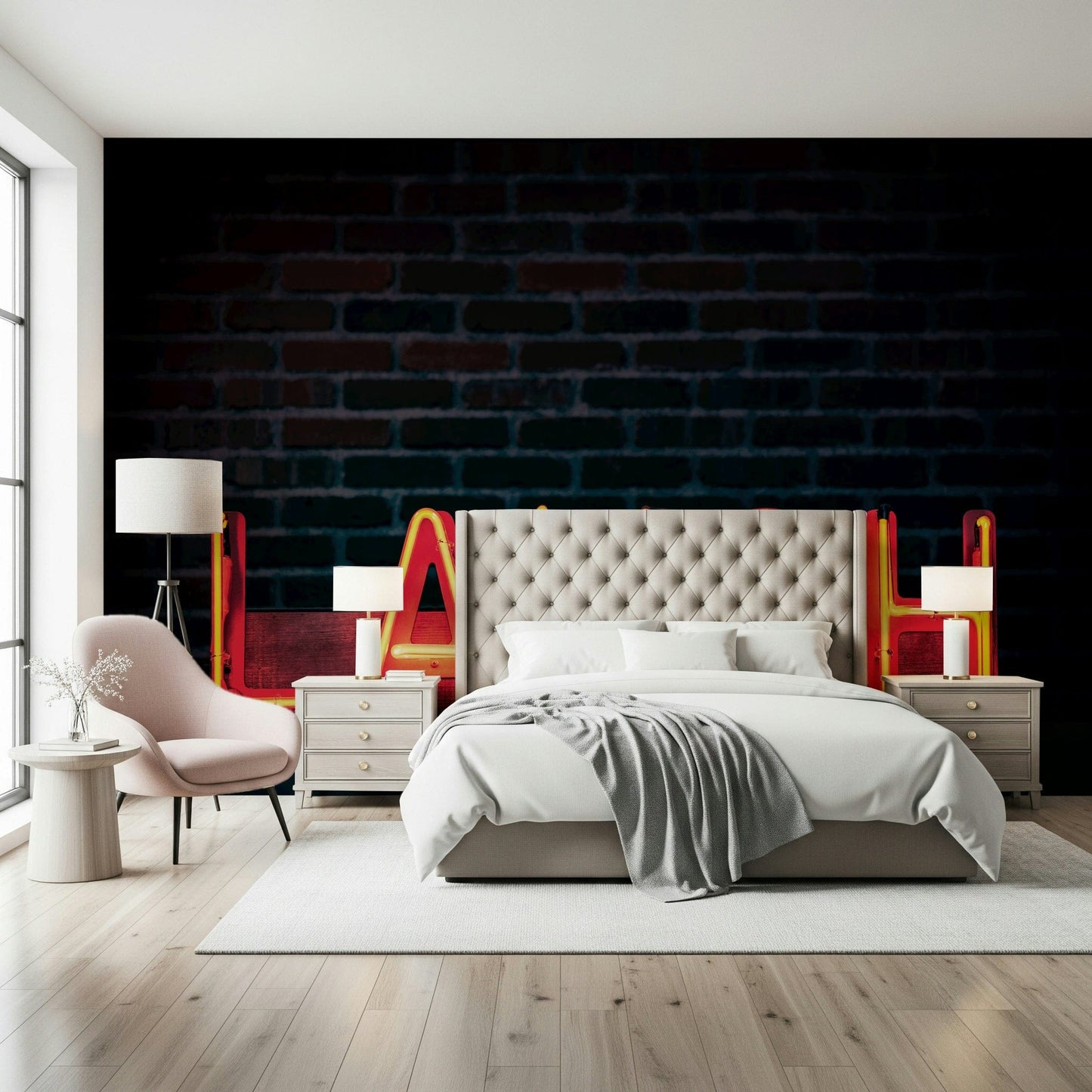 Laugh Neon Glow Wall Mural -2226251