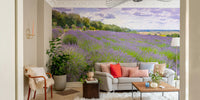 A calm and serene wall covering.

