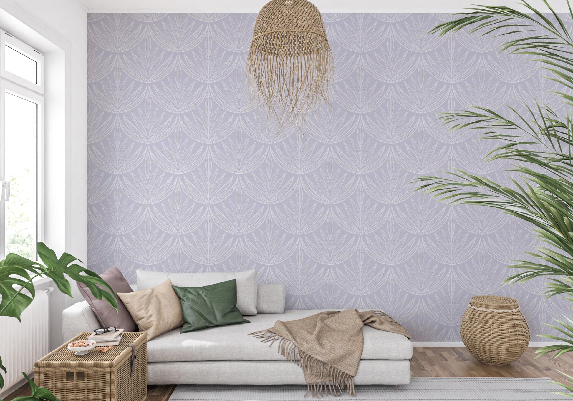 Lavender Lines Wallpaper⁠