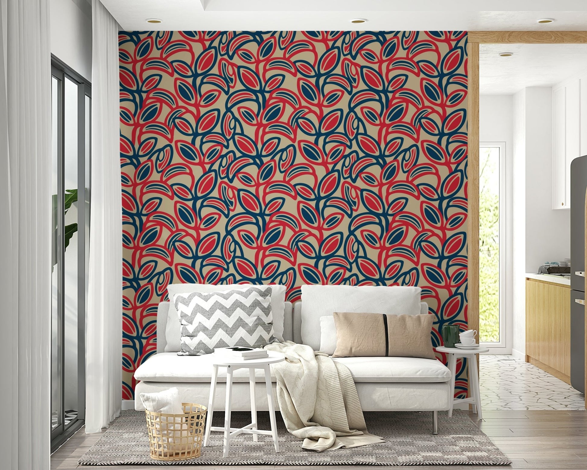 Dynamic and flowing leaf shapes.

