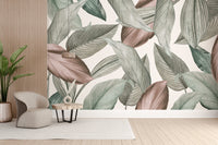 Whispering Leaves Wallpaper Mural - Giffywalls