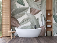 Serene whispering leaves wall mural