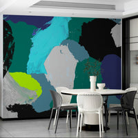Lemon Abstraction Wall Mural