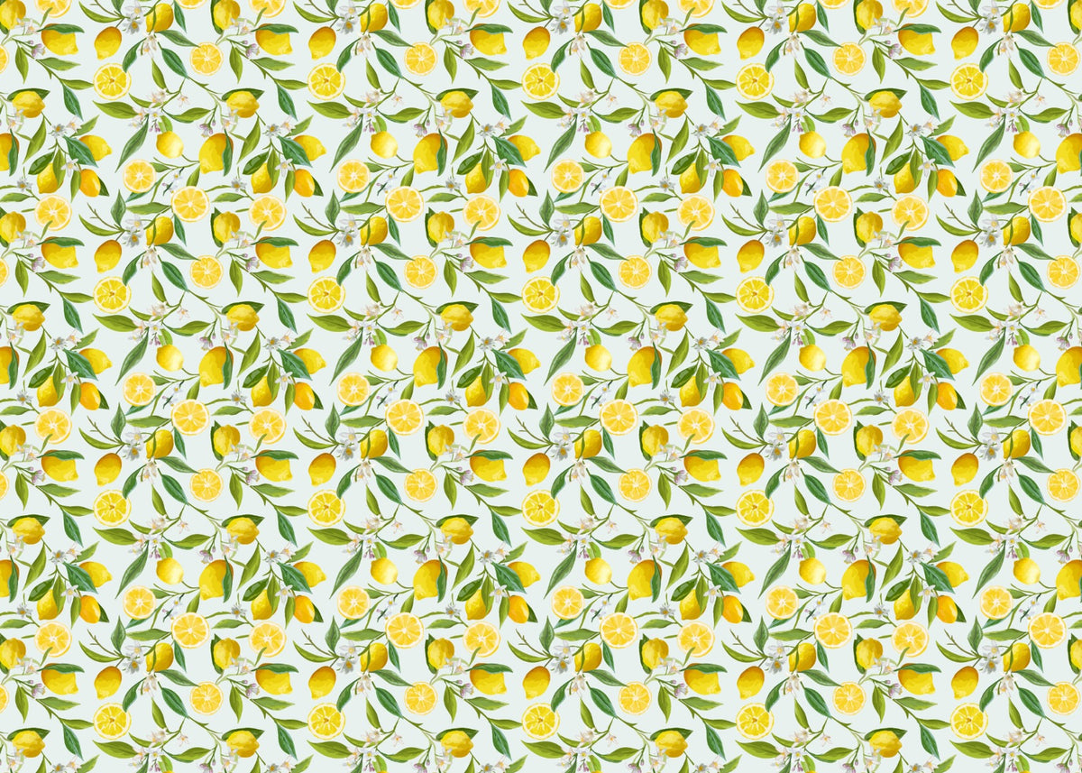 Kitchen Lemon Design Wallpaper Mural in your room