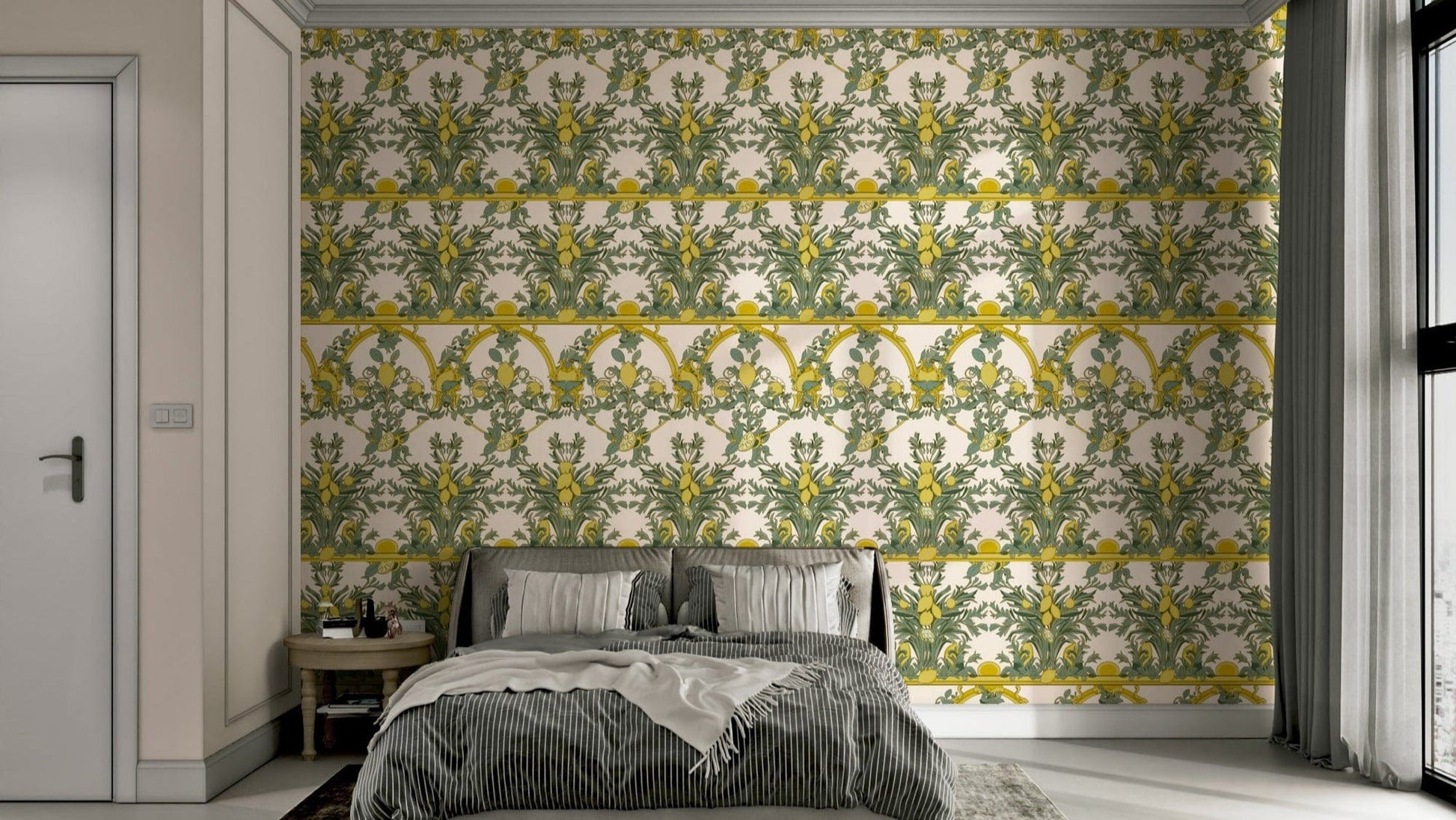 An intricate, whimsical, and artistic wallpaper.


