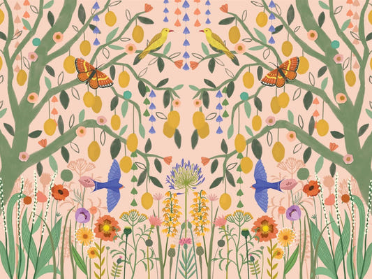 Lemon Trees Wall Mural